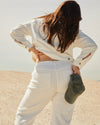 Bae Boyfriend Crop Jeans - White Image Thumbnmail #1