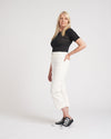 Bae Boyfriend Crop Jeans - White Image Thumbnmail #5