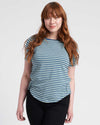 Tee Rex - Mist/Teal Stripe Image Thumbnmail #1