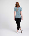 Tee Rex - Mist/Teal Stripe Image Thumbnmail #6