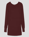 Foundation Long Sleeve Crew Neck Tee - Black Cherry Image Thumbnmail #2