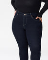 Seine High Rise Skinny Jeans Petite - Dark Indigo Image Thumbnmail #5